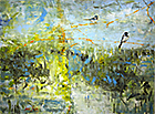 Blue Birds Above the Meadow 36x48